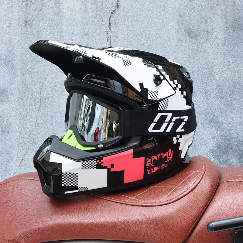 🏁 Casque intégral ORZ Graffiti – Street Rider