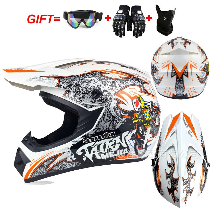 🔥 Casque intégral Motocross – Street Edition