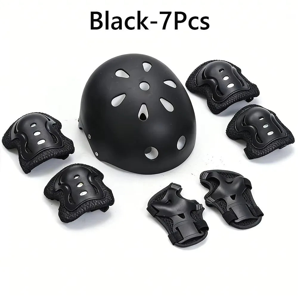 🛡️ Kit de protection 7 pièces – Casque + protections