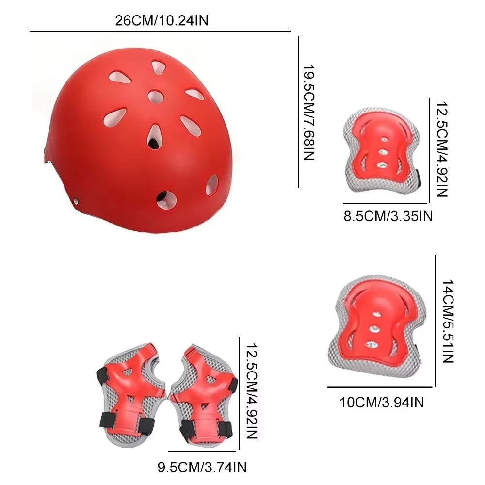 🛡️ Kit de protection 7 pièces – Casque + protections