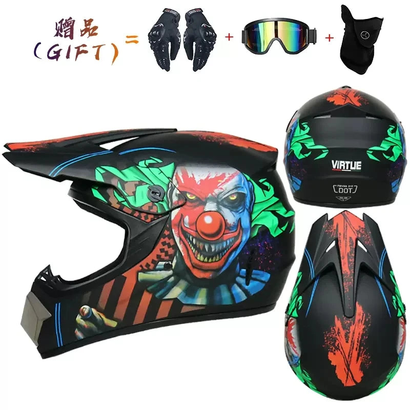 Safety Motocross Helmet man Casco Motocross Bicycle Downhill Capacete ATV Cross Helmet Child Motorcycle Helmet Dot Abs Unisex