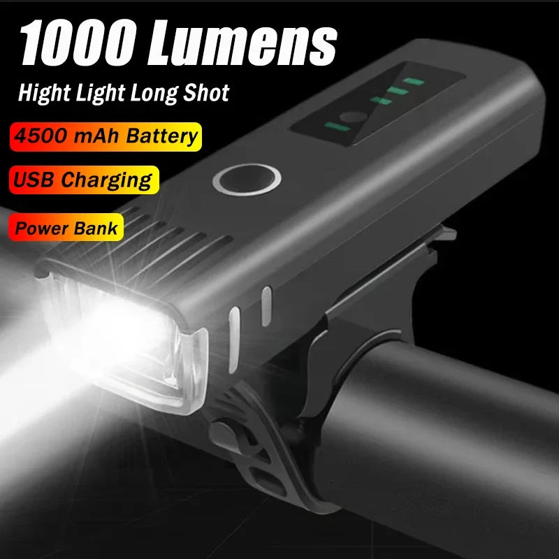 Nuts rider Bicycle Front Light Bright Bike Led Flashlight Bicycle Lantern USB Rechargeable MTB Bike Rear Lamp for Cycling Headlight