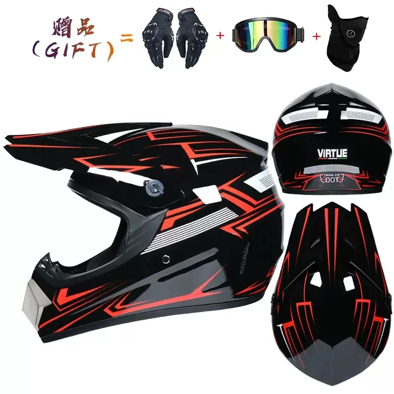 🔥 Casque intégral Motocross – Street Edition