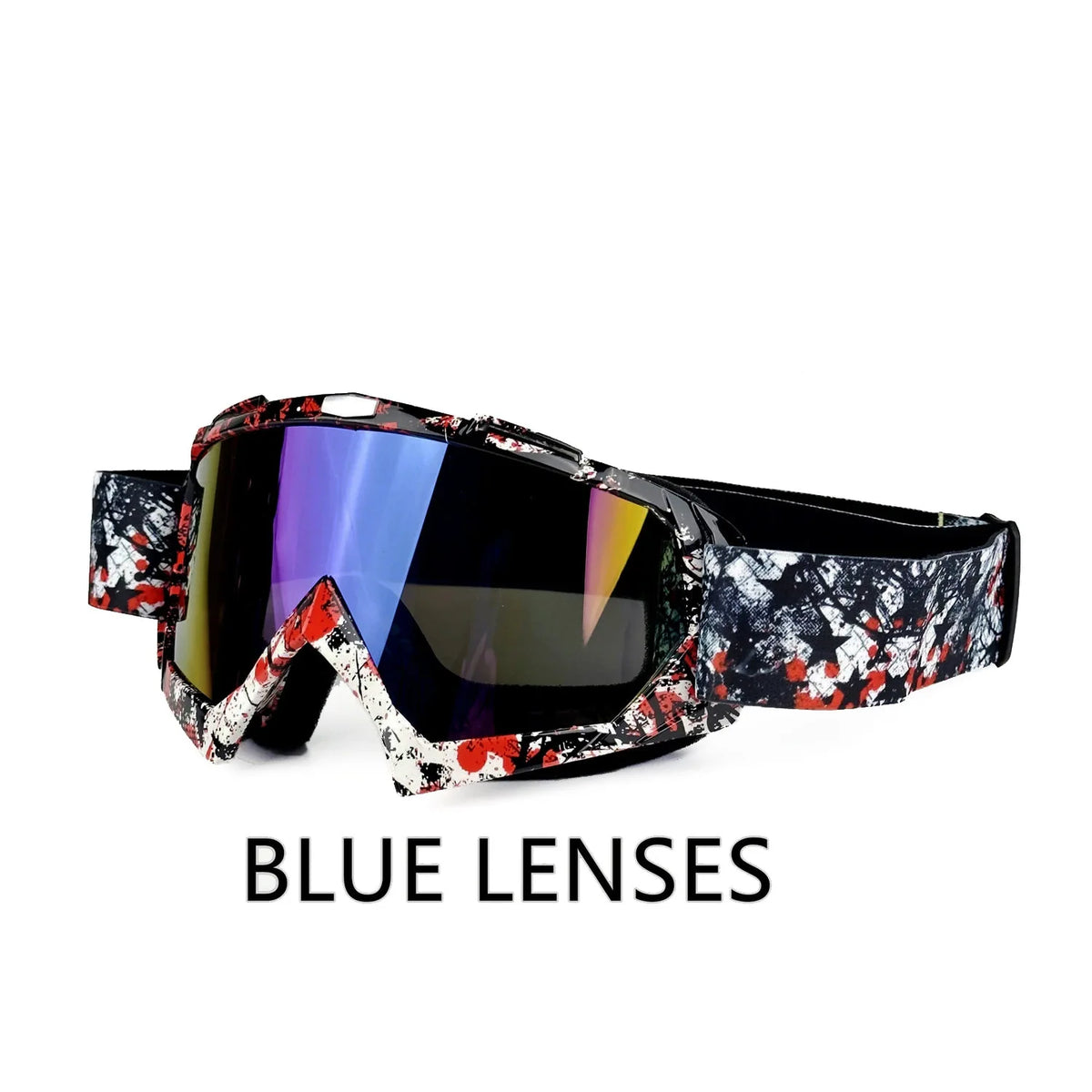 MX Motorcycle Motocross Goggles, Windproof Protective Off-Road Glasses for Men MTB ATV Cycling Racing Outdoor Sports