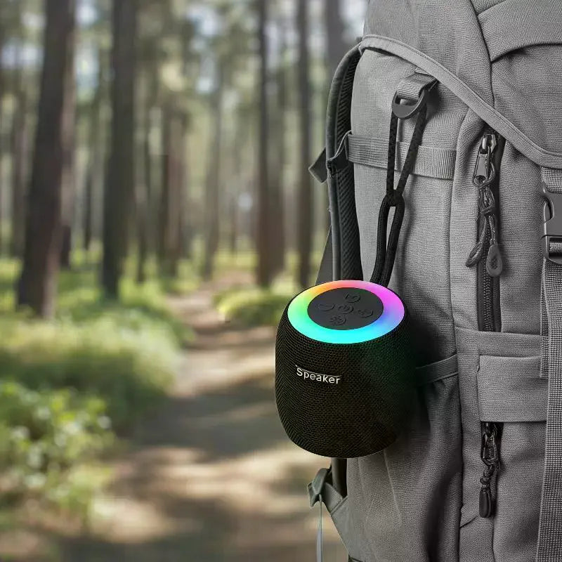 Mini haut-parleur Bluetooth RGB portable avec dragonne