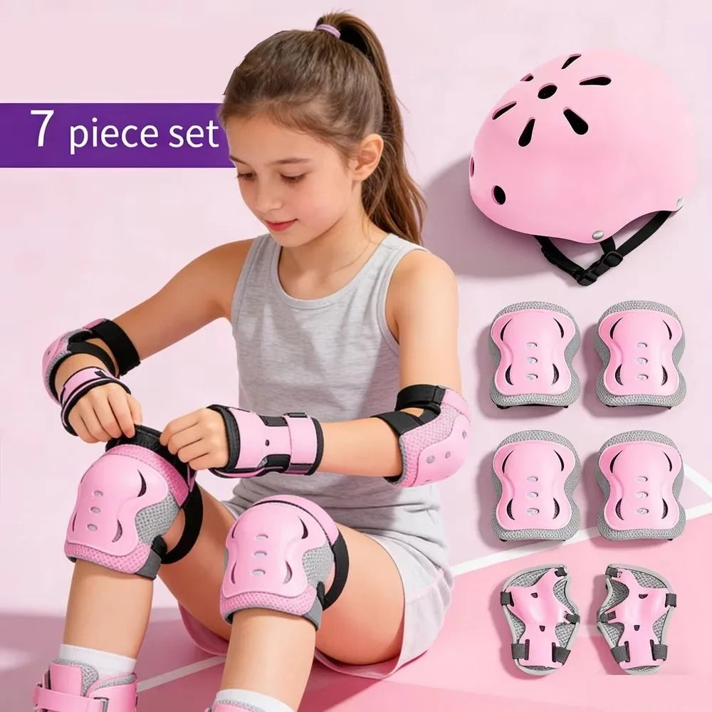 🛡️ Kit de protection 7 pièces – Casque + protections