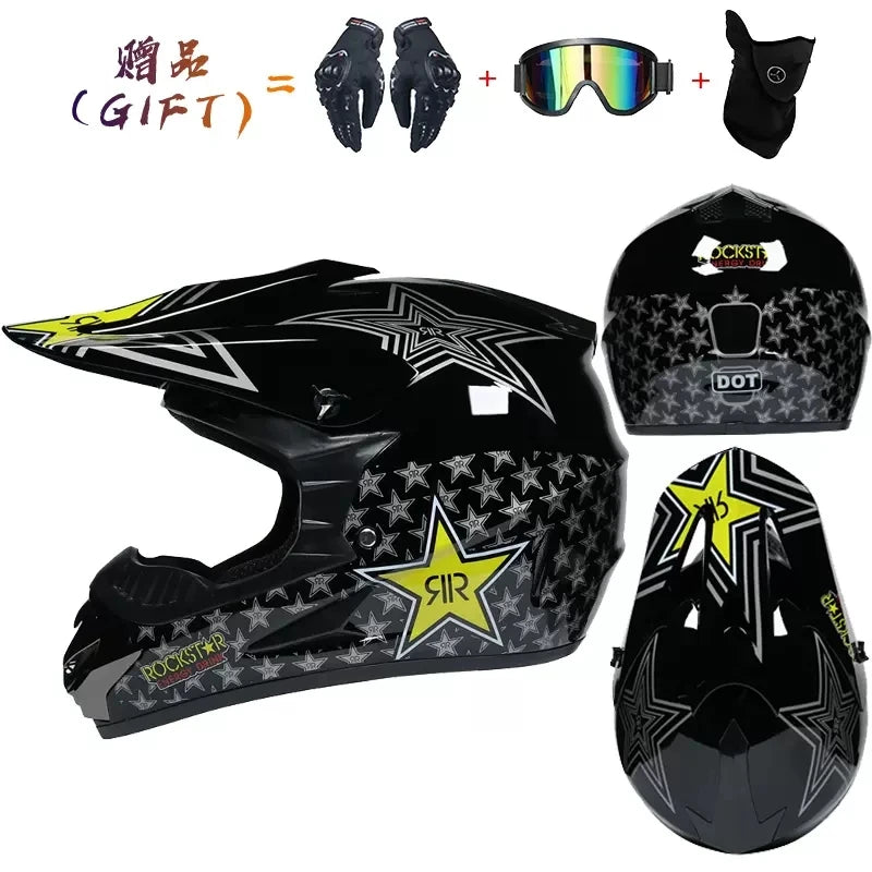 🔥 Casque intégral Motocross – Street Edition