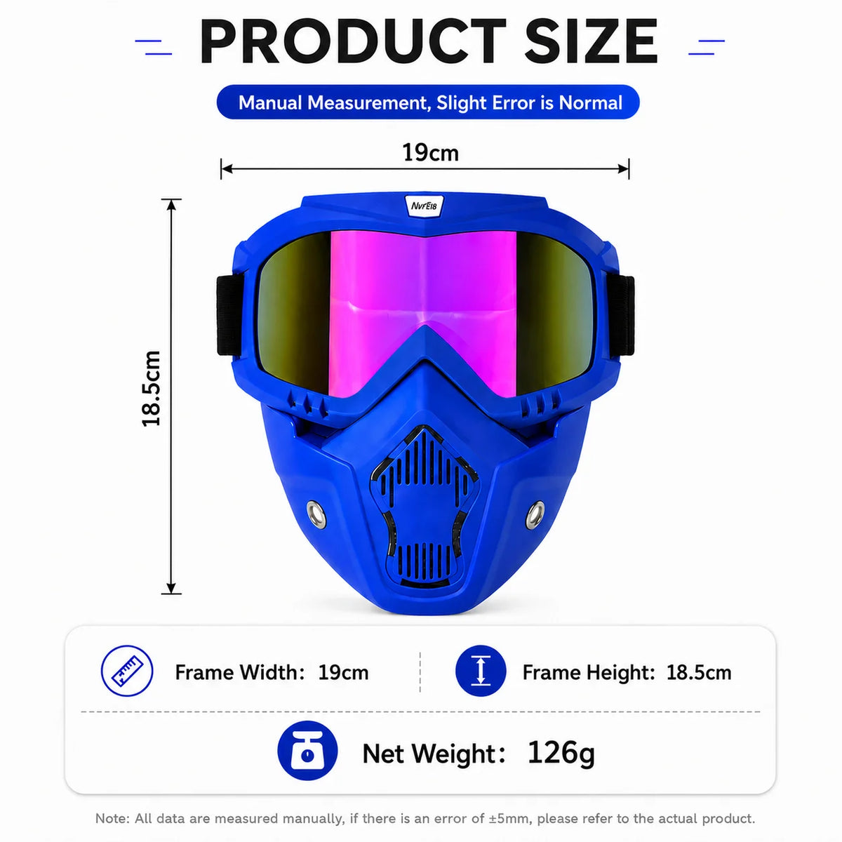 Masque intégral Ride Nuts – Style & protection contre le vent Un look qui ne passe pas inaperçu. ⚡