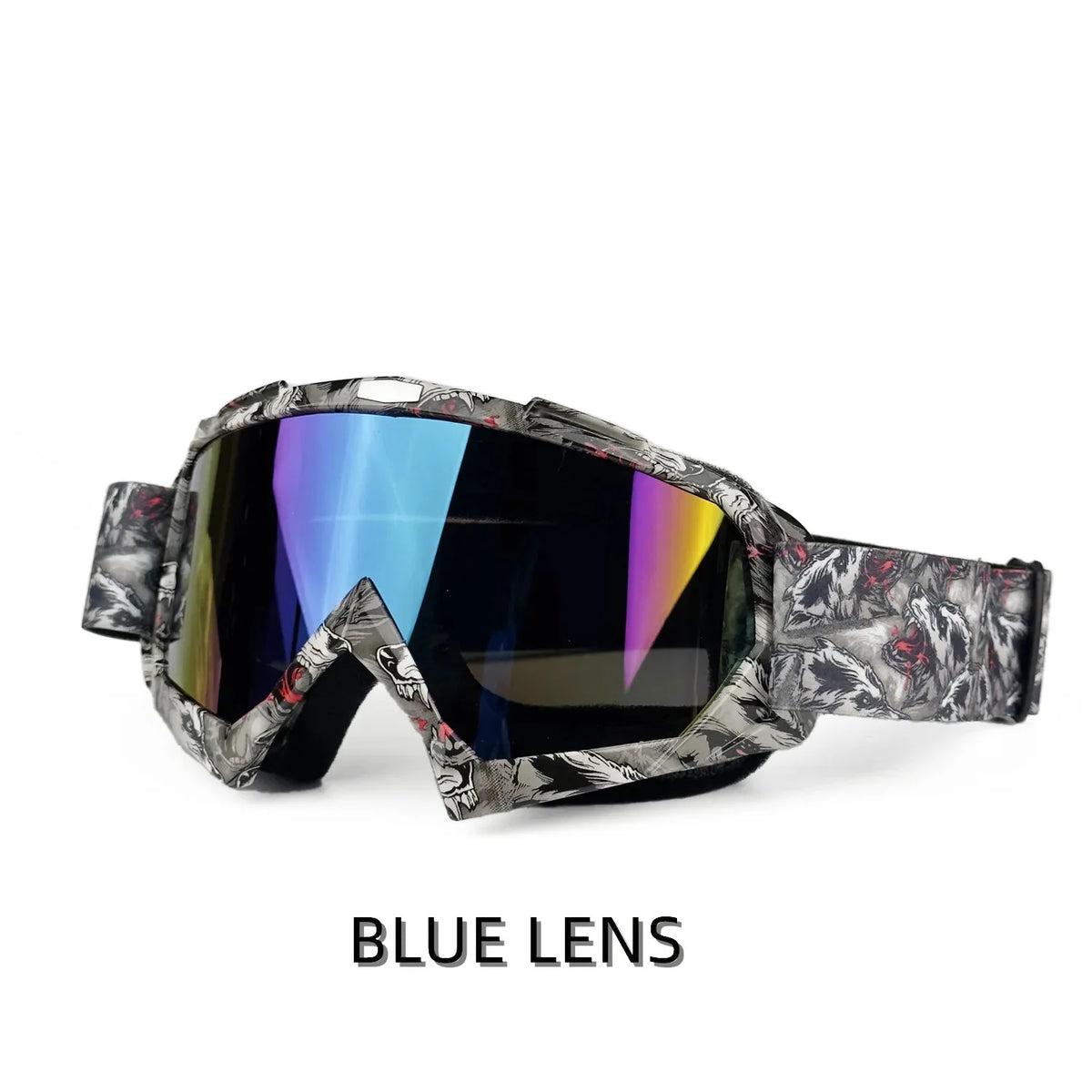 MX Motorcycle Motocross Goggles, Windproof Protective Off-Road Glasses for Men MTB ATV Cycling Racing Outdoor Sports