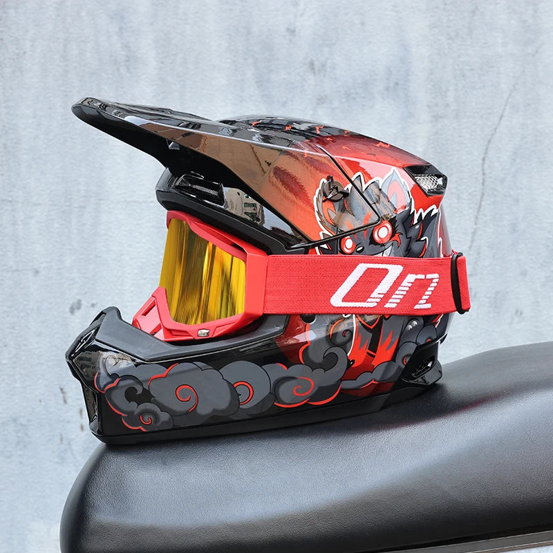 🏁 Casque intégral ORZ Graffiti – Street Rider