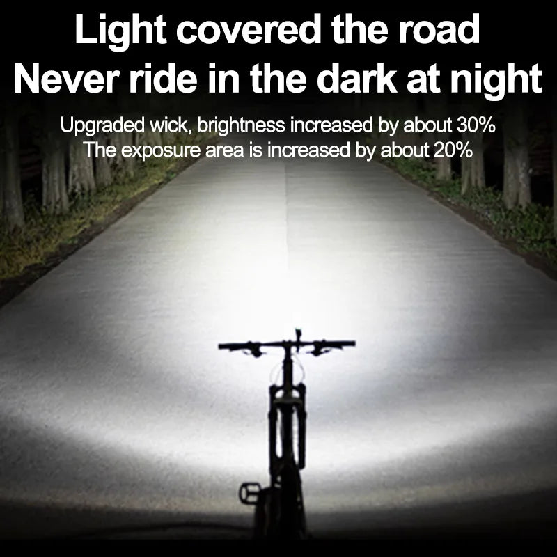 Bicycle Lights, Bike Lights, Cycling Lights, TYPE-C Charging Digital Display, High Brightness, Road Bike Sensing, Night Riding