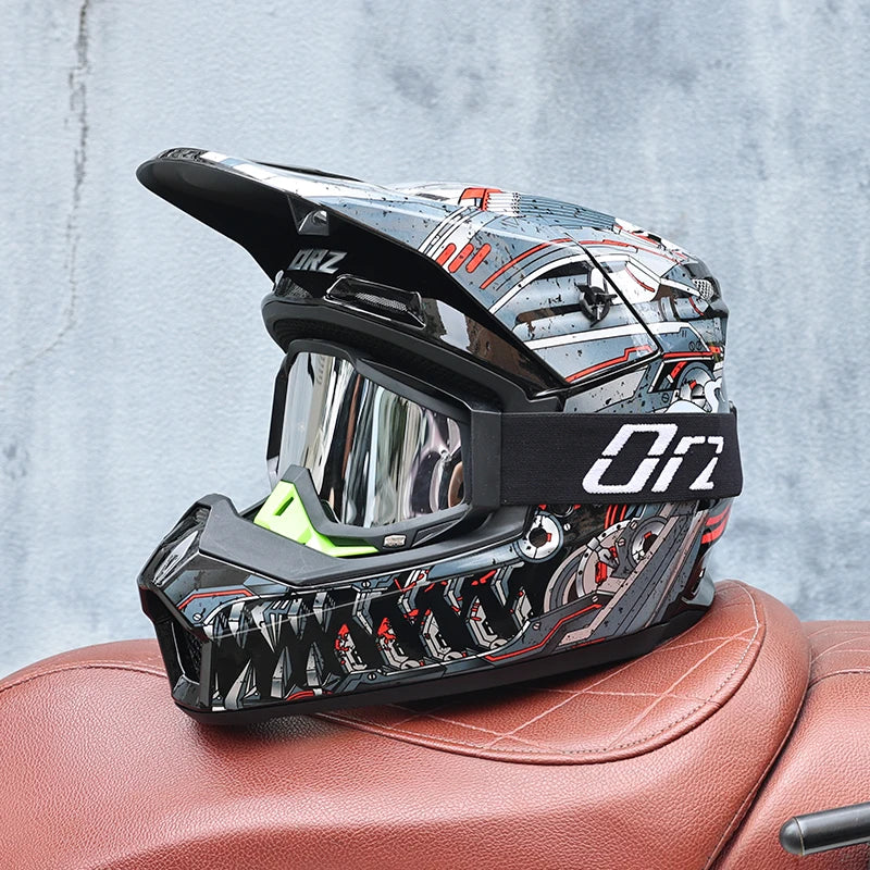 🏁 Casque intégral ORZ Graffiti – Street Rider