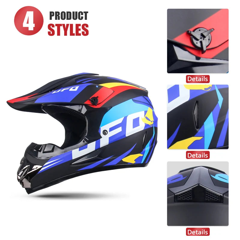 2023 New Windproof Sturdy Motorbike Helmet Classic Riding Helmet Off-road Bickcles Bike Men's Women's Multi Colour Motocross