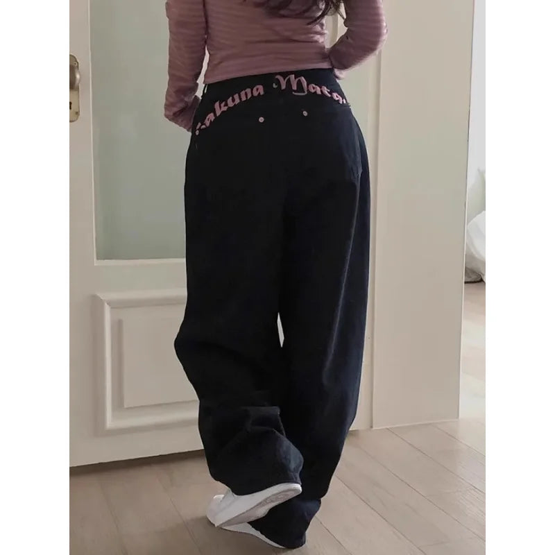 Jean Wide Leg Artisan – Broderies & Style Urbain