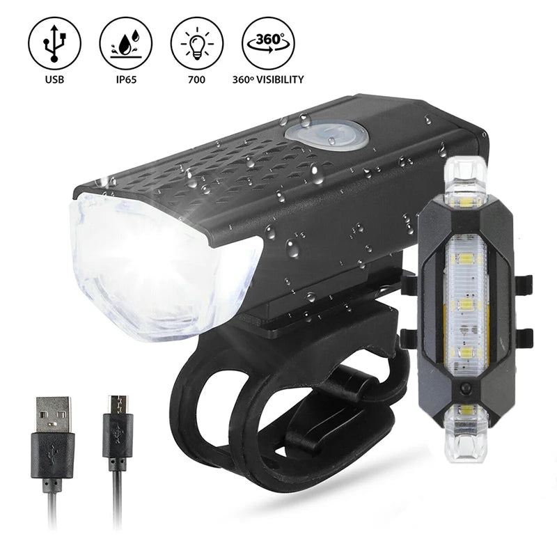 Bike Bicycle Light USB LED Rechargeable ridenuts