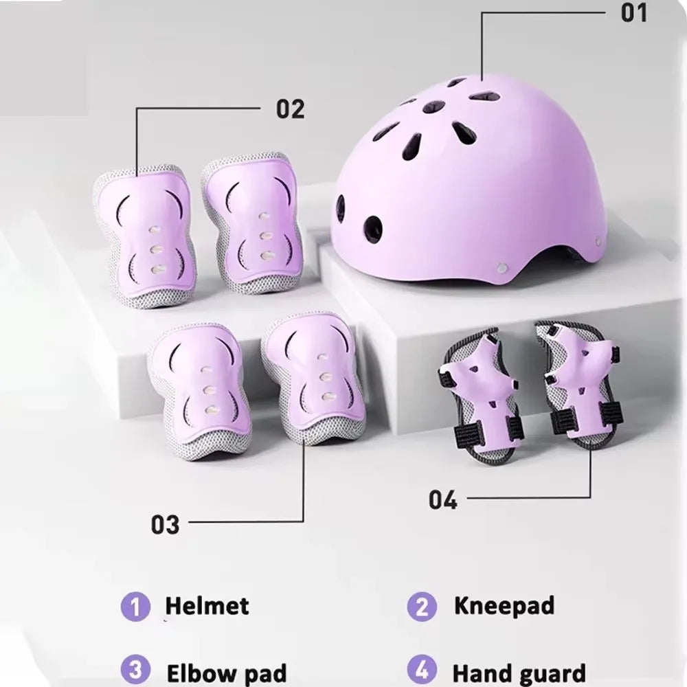🛡️ Kit de protection 7 pièces – Casque + protections