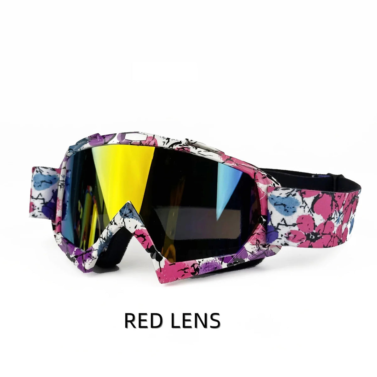 MX Motorcycle Motocross Goggles, Windproof Protective Off-Road Glasses for Men MTB ATV Cycling Racing Outdoor Sports