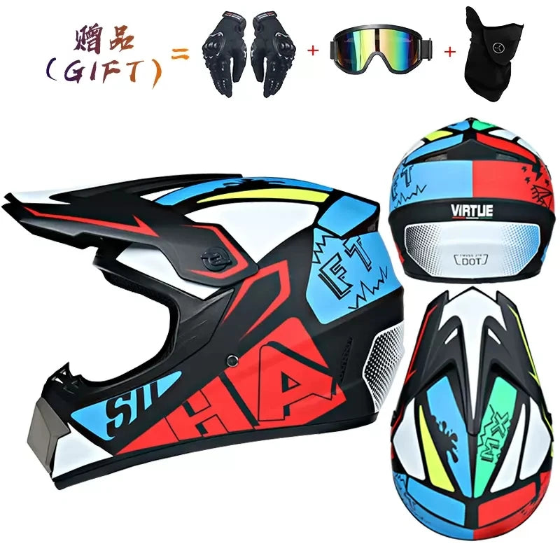🔥 Casque intégral Motocross – Street Edition