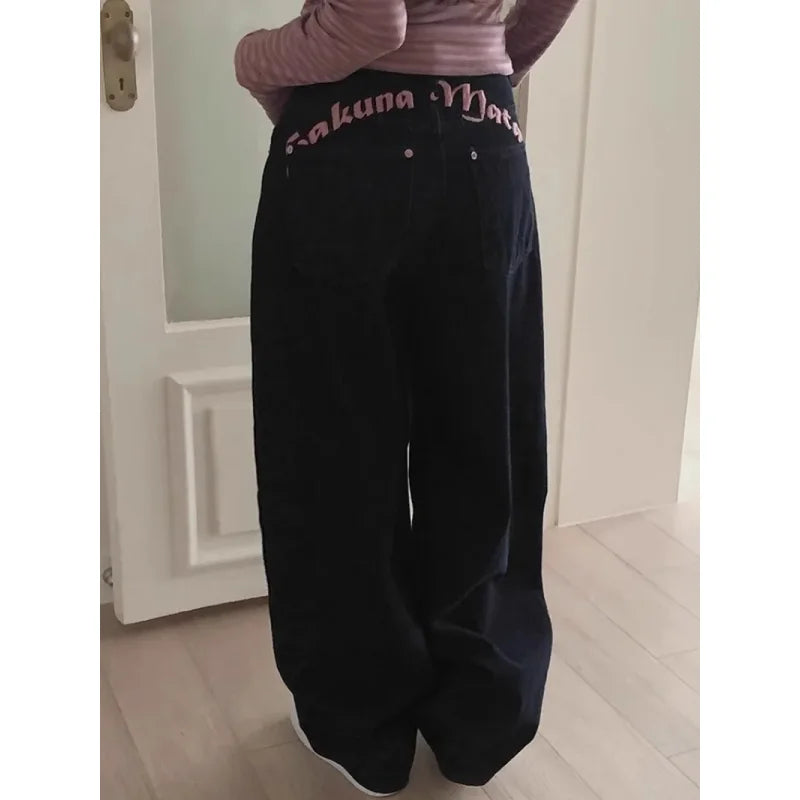 Jean Wide Leg Artisan – Broderies & Style Urbain