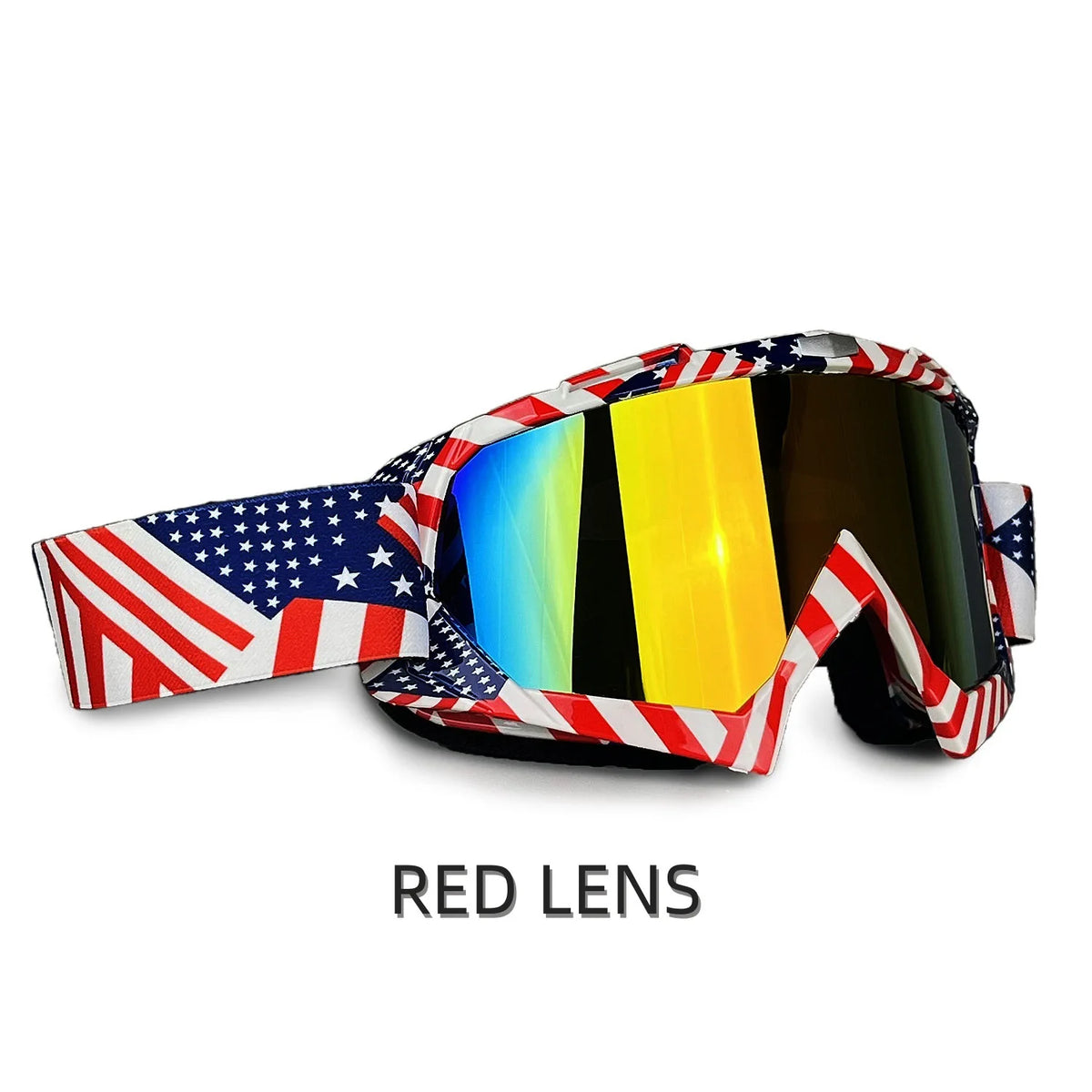 MX Motorcycle Motocross Goggles, Windproof Protective Off-Road Glasses for Men MTB ATV Cycling Racing Outdoor Sports