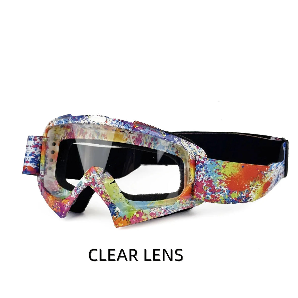 MX Motorcycle Motocross Goggles, Windproof Protective Off-Road Glasses for Men MTB ATV Cycling Racing Outdoor Sports