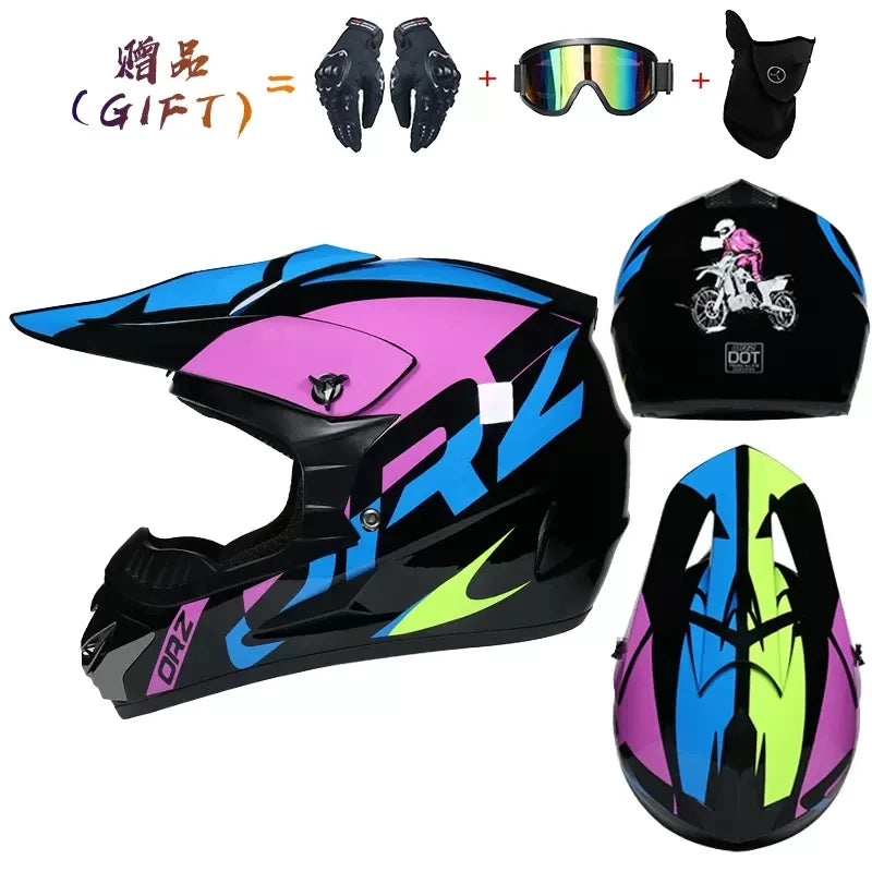 🔥 Casque intégral Motocross – Street Edition
