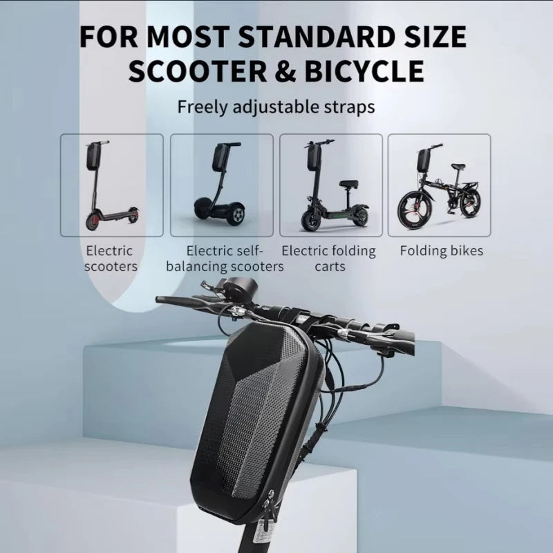 Sac de Guidon Rigide Imperméable – Trottinette Électrique & Vélo