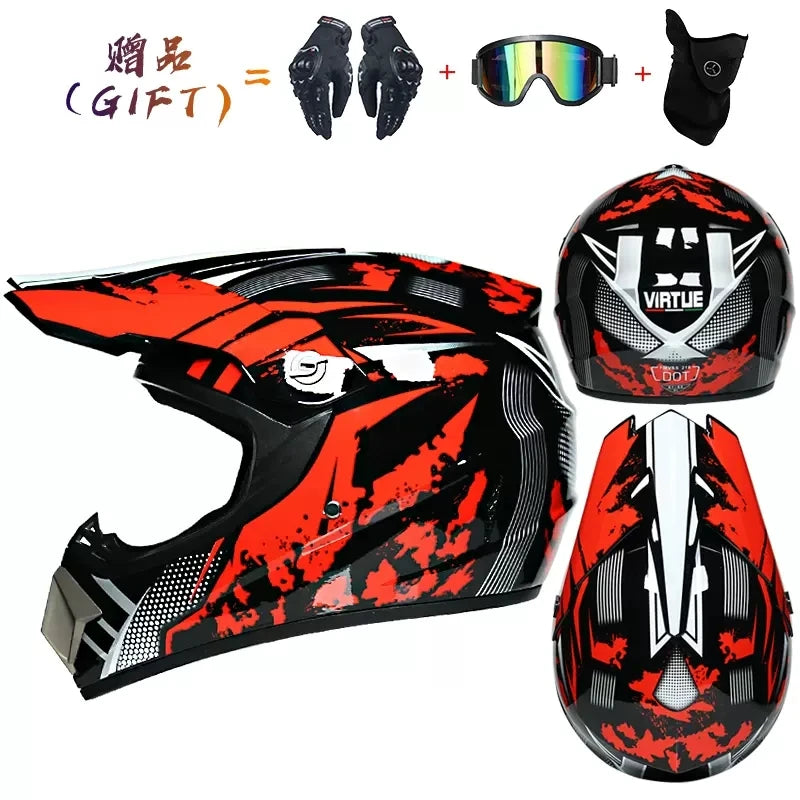 🔥 Casque intégral Motocross – Street Edition