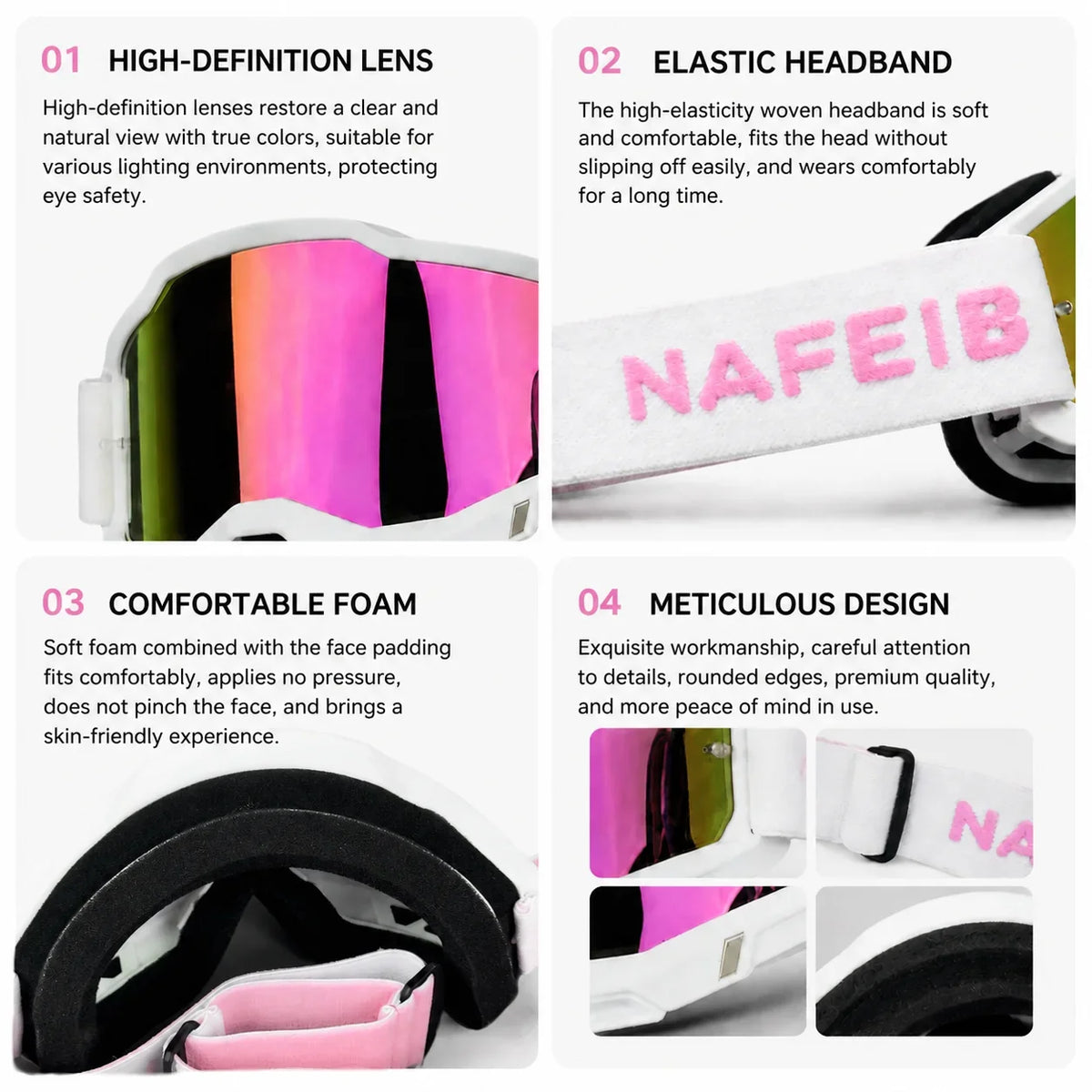 Lunettes MX Wide Vision – Motocross & Off-Road NafeiB