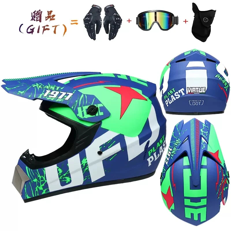 🔥 Casque intégral Motocross – Street Edition