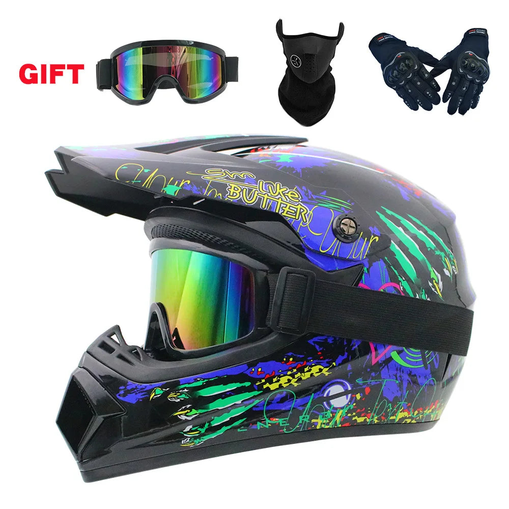 Safety Motocross Helmet man Casco Motocross Bicycle Downhill Capacete ATV Cross Helmet Child Motorcycle Helmet Dot Abs Unisex